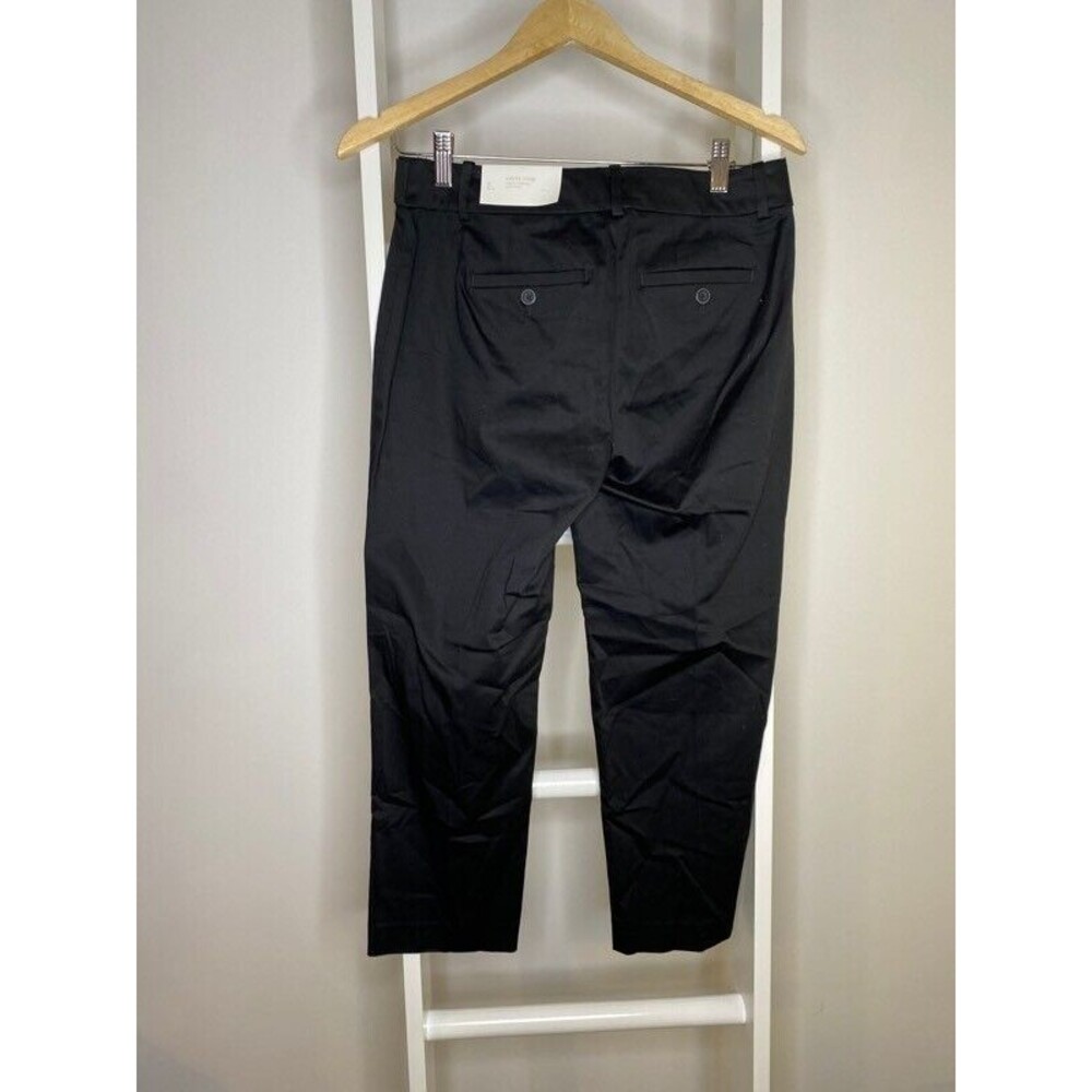 Ann Taylor LOFT Pants Womens 2 Black Curvy Cropped Pockets Stretch Capris New - Picture 2 of 11